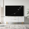 White TV Stand for 65+ Inch TV - image 3 of 4