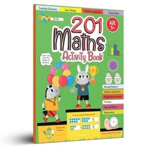 201 Maths Activity Book: Fun Activities and Math Exercises - by  Wonder House Books (Paperback) - 1 of 1