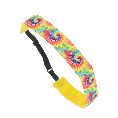 Unique Bargains Non Slip Tie-dye Headband Yellow 1 Pc - image 1 of 4