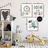 Stupell Industries Born to Be Wild with Animals 3pc Canvas Art Set - 3 of 4