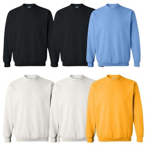 EG PRO Men's Sweatshirts Crewneck Heavy Blend Soft & Cozy - 6 Pack - 1 of 3