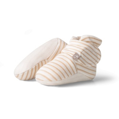 Goumikids Viscose Made From Bamboo + Organic Cotton Stay-on Boots - dune stripe 6-12m