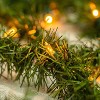 Swtroom 25Ft Christmas Garland Pre-Lit 100 Warm White Lights Soft Artificial Christmas Garland Fireplace Xmas Christmas Collection - 3 of 4