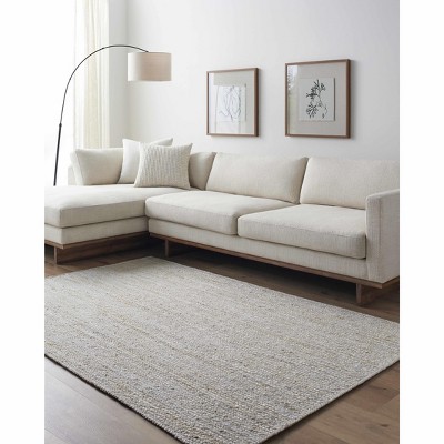 Hauteloom Adahy Hand Braided Beige Jute Rug
