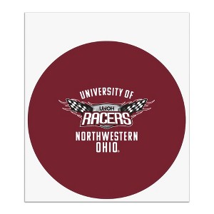 University of Northwestern Ohio Racers Logo Automotive Car Window Locker Circle Bumper Sticker - 1 of 4