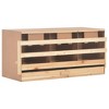 vidaXL Chicken Laying Nest 3 Compartments 37.8"x15.7"x17.7" Solid Pine Wood - 2 of 4