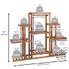 Artloge 9 Tier Large Heavy Duty Wooden Plant Stand Sturdy Flower Pots Display Corner Rack Book Shelves for Home Garden Lawn Patio Decor - 3 of 4
