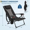 Folding Beach Chair for Adults Adjustable Back Portable Outdoor Camping Recliner Recliners - 3 of 4