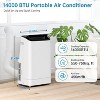 Portable Air Conditioners, 14000 BTU AC Unit for Bedroom, 3-in-1 with Fan & Dehumidifier, Touch/Remote, 24h Timer, Floor AC for Room Indoors - 4 of 4