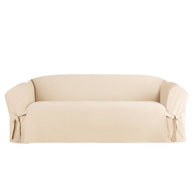 Natural Heavyweight Cotton Duck 96" Sofa Slipcover