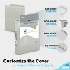 3 Ring Binder Clear View Cover with 2 Inside Pockets, Colored School Supplies Office and Home Binders – by Enday - 4 of 4