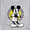 Men's - Disney - Mickey Mouse Let The Good Times Flow Graphic Fleece Sweatshirt - 2 of 4
