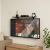 Mount-It TV Wall Mount Shelf Bracket Under TV for Cable Box, DVD Player, Stereo AV Components Shelf, Black - 2 of 4