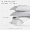 Cotton Duvet Cover Set & Insert 4PC Bundle, 300TC Sateen Vintage Washed Duvet Set with Down Alternative Comforter, All Season Bedding - Becky Cameron - 3 of 4