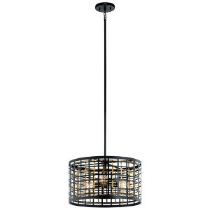 Kichler Lighting Aldergate 3 - Light Pendant in  Black - 1 of 2