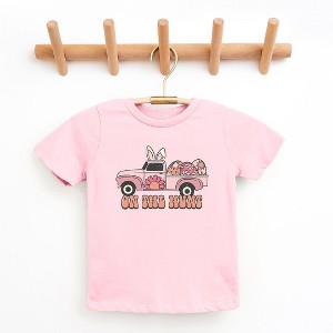 The Juniper Shop On The Hunt Truck Pink Youth Short Sleeve Tee - 1 of 2