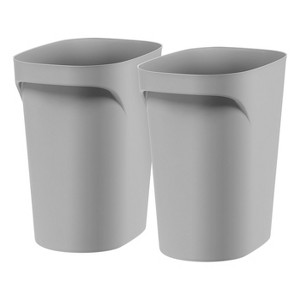 IRIS USA 6 Gallon / 24 Quart Plastic Wastebasket Garbage Trash Cans with Handles for Home Office Kitchen Bedroom Bathroom - 1 of 4