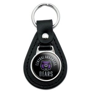 University of Central Arkansas Bears Black Leather Keychain - 1 of 4