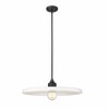 Paloma 24" Modern One-Light Pendant - Dimmable Opal Glass & Steel Design - 3 of 4