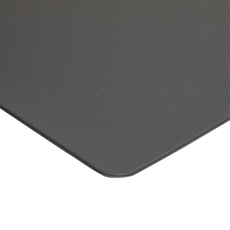 Juvale Set of 6 Black Faux Leather Placemats for Dining Table Decor and Accessories, 17.75 x 11.75 in, 5 of 6