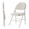 Set of 2/4 Folding Chairs with Cushions and Non-Slip Feet Pads for Home and Office, Indoor and Outdoor Events, Portable - 2 of 4