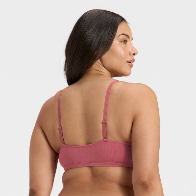 Women's Modal Blend Unlined Triangle Bralette with Lace - Auden' - image 5