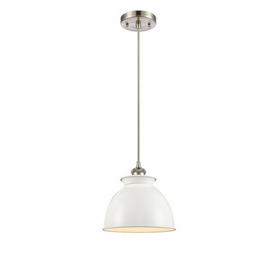Adirondack - 1 Light Cord Hung Mini Pendant In Industrial Style-10 Inches Tall and 8.13 Inches Wide