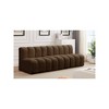 Meridian Furniture,Arc Brown Velvet Modular Sofa - 2 of 4