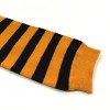 Wrapables Colorful Baby & Toddler Leg Warmers 1, Stripes Orange and Black - 2 of 4