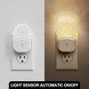 DORESshop Bubble LED Plug-in Night Light, Dimmable 3000K Soft White, Dusk to Dawn Sensor, 2-Pack for Bedroom and Hallway - 4 of 4