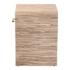 bali & pari Callan Woven Grasscloth 1 Drawer Nightstand Natural/Gold - 4 of 4