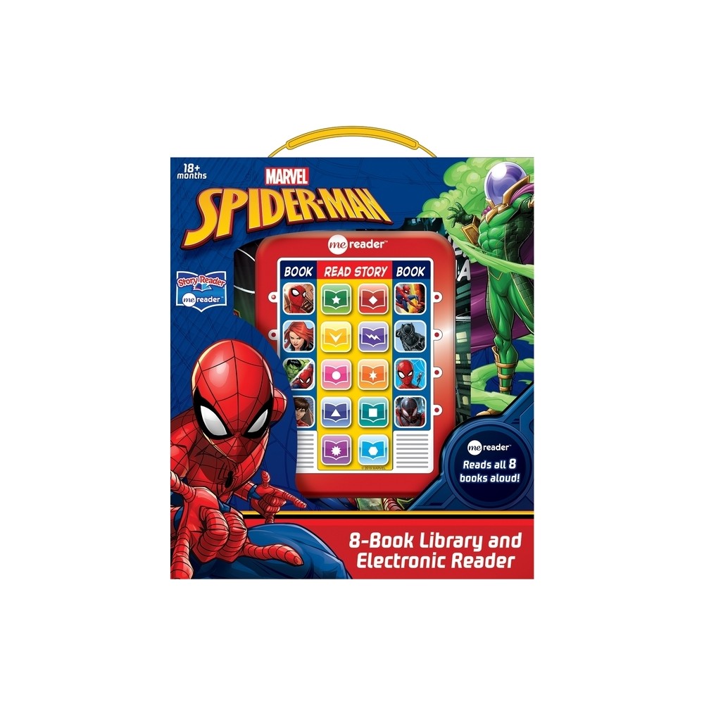 Pi Kids Marvel Spider-Man Electronic Me Reader and 8-Book Library Boxed Set