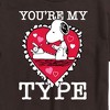 Men's - Peanuts - You're My Type Short Sleeve Graphic T-Shirt - 2 of 4