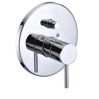 ALFI AB1701-PC Polished Chrome Pressure Balanced Round Shower Mixer with Diverter