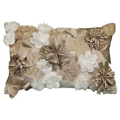 Dramatic Floral Lumbar Throw Pillow - Edie @ Home