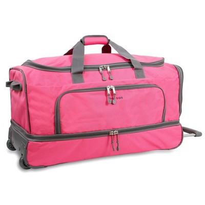 target pink luggage