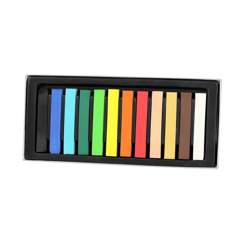 Sargent Art Square Chalk Pastel Set, Assorted Colors, set of 12