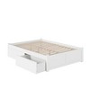 HomeStock Concord Platform Bed with Flat Panel Footboard and Turbo Charger with Urban Bed Drawers - 2 of 4