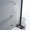 Sumerain Brushed Nickel Pressure Balanced Shower System with Waterfall Tub Spout, Tub Shower Faucet - 2 of 4