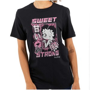 Kanji Betty Boop Sweet But Strong Womens Graphic T Shirt Tees Brisco Brands - 1 of 3