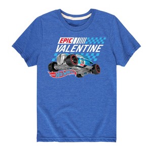 Boys' - Hot Wheels - Valentine's Epic Short Sleeve Graphic T-Shirt - 1 of 4