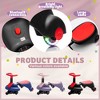 6V Kids Ride On Wiggle Car Electric Toy Flashing PU Wheels 360¡ã Rotating Steering Wheel Bluetooth Speed 3.11MPH for Kids 3+ Years - 4 of 4