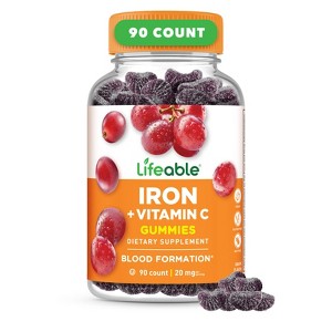 Lifeable - Iron + Vitamin C - Adult - 90 Gummies - 1 of 4