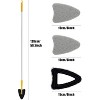 JANSNO 2 in 1 Tub Tile Scrubber Brush for Cleaning Bathroom and Toilet - 3 of 4