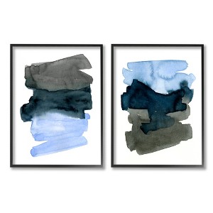Stupell Industries Energetic Blue Brush Strokes Abstract Ombre - 1 of 3