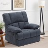 MAYEERTY Dark Gray Oversized Rocking Recliner Chair - For Adults & Living Room - 3 of 4
