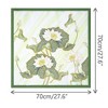 INSPIRE CHIC Women's Floral Printed Satin Square Flowers Silky Neck Scarves 1Pc - 3 of 4