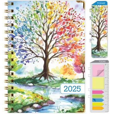 Global Printed Products Hardcover CY 2025 Fashion Planner - 5.5"x8" (Tree Seasons)
