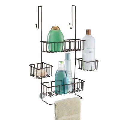 Metalo Over Door Shower Caddy Bronze - iDESIGN