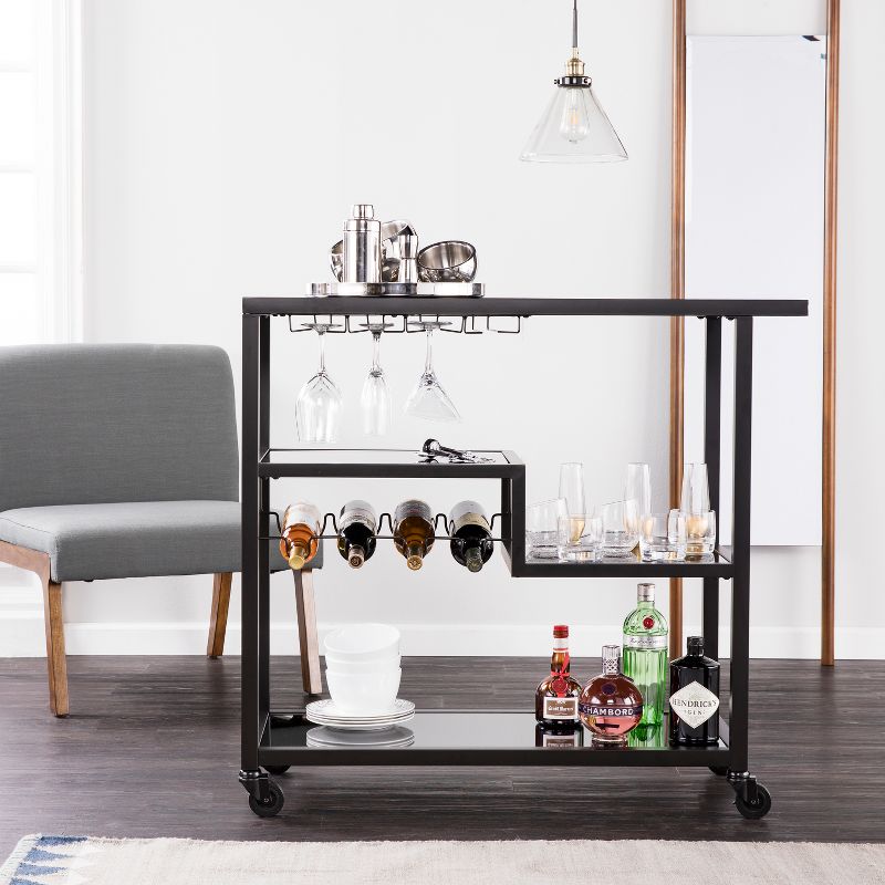 Zephs Bar Cart with Smoked Mirror - Holly & Martin, 5 of 13